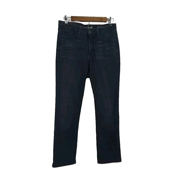 Spanx Jeans Women's Size 27 Dark Blue The Slim X Straight Shaping - Picture 1 of 10